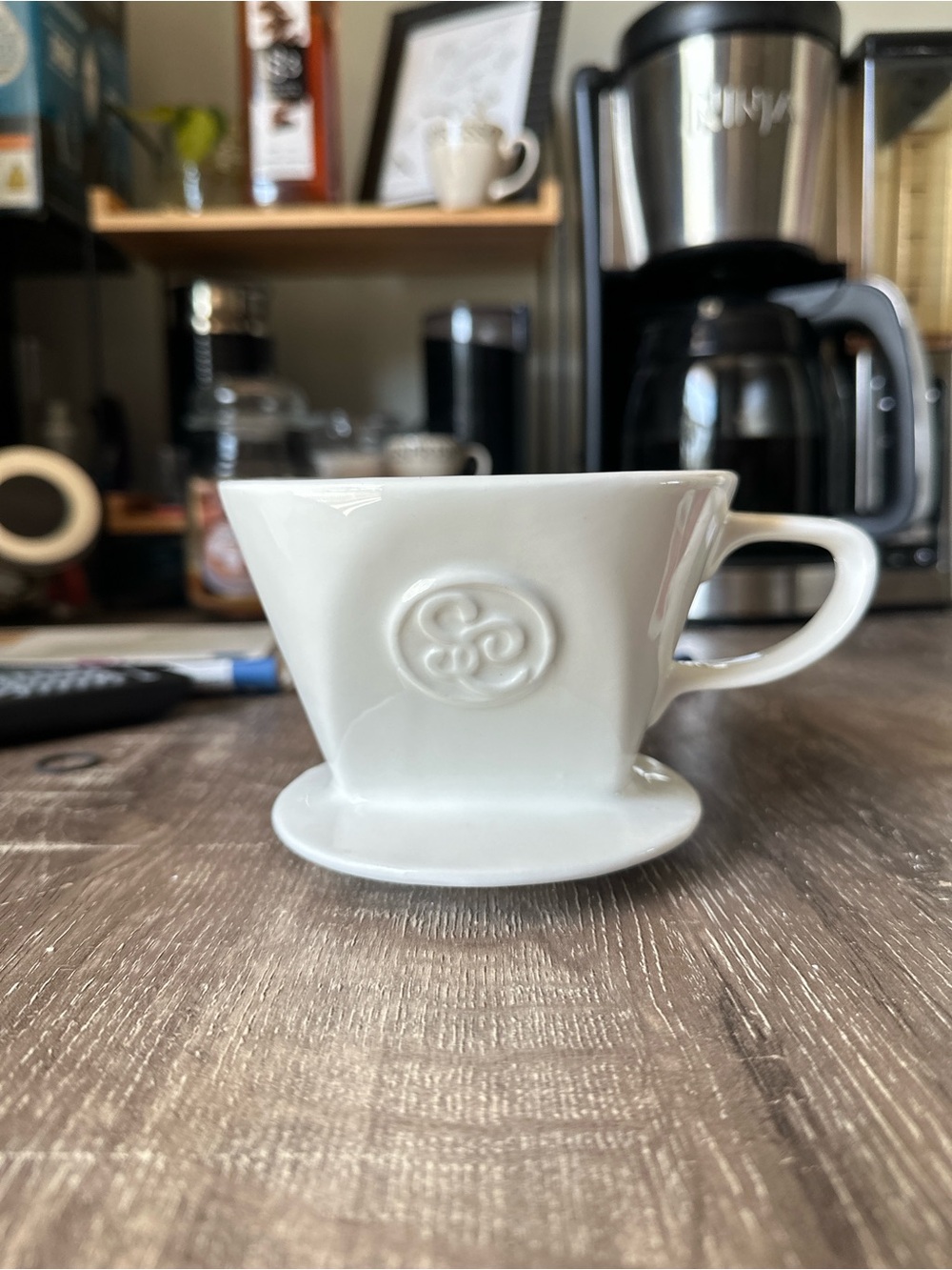 Simply Charmed Pour Over Coffee Drip White